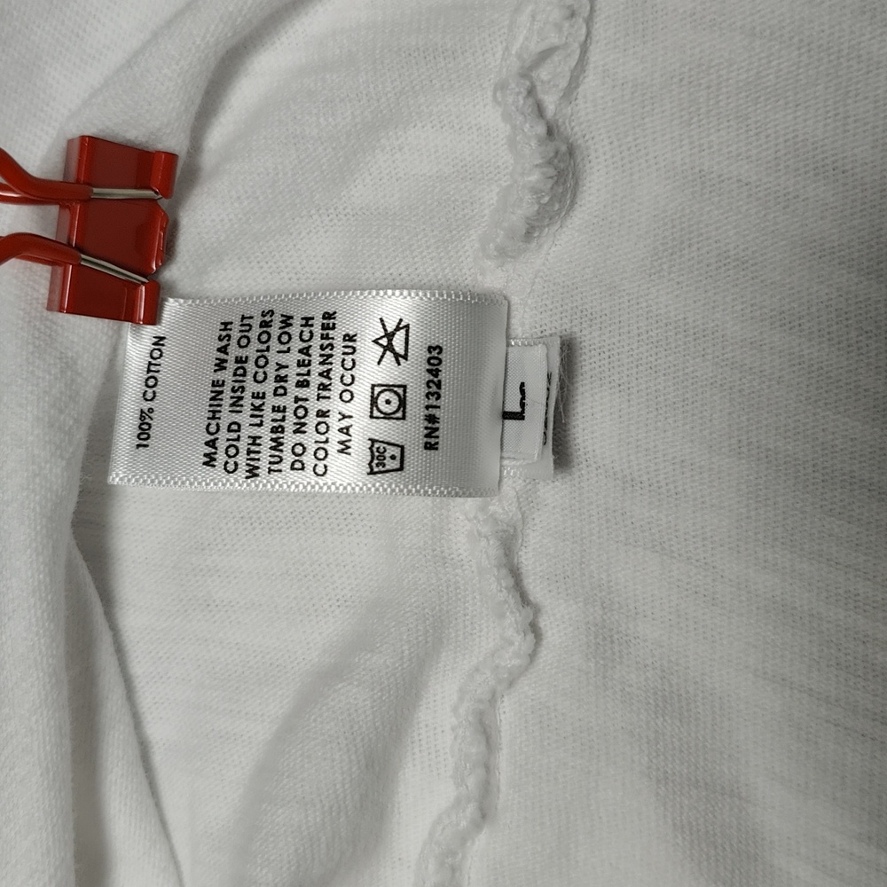 490. Cotton Citizen Classic Crewneck Tee | Color: White - Picture 7 of 11